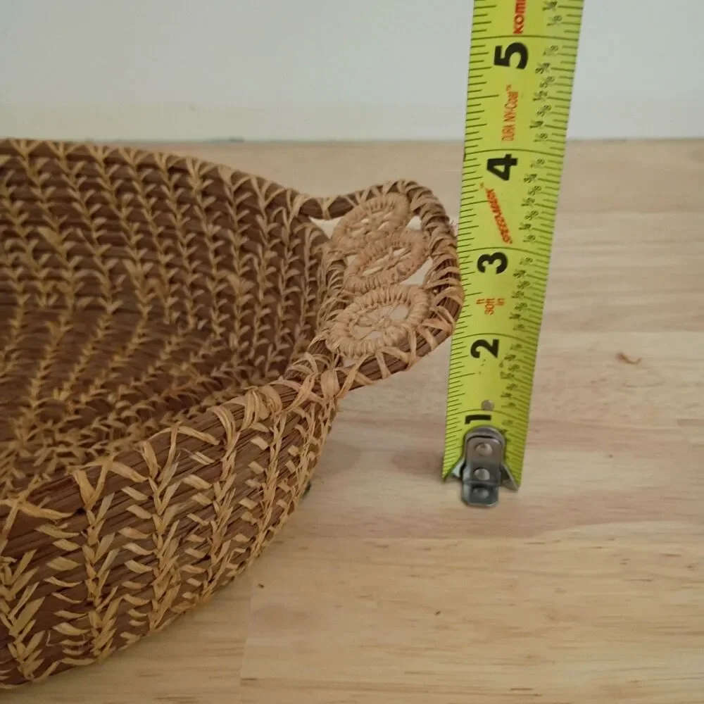 Vintage Wicker Baskets and Napkin Holder Set Country Farmhouse